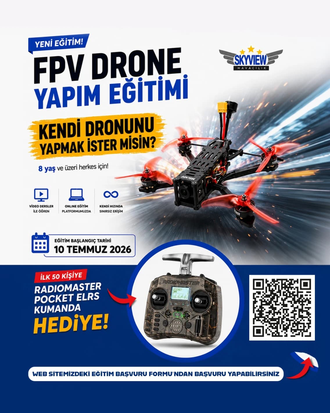 FPV Drone Yapım Eğitimi — Skyview Havacılık